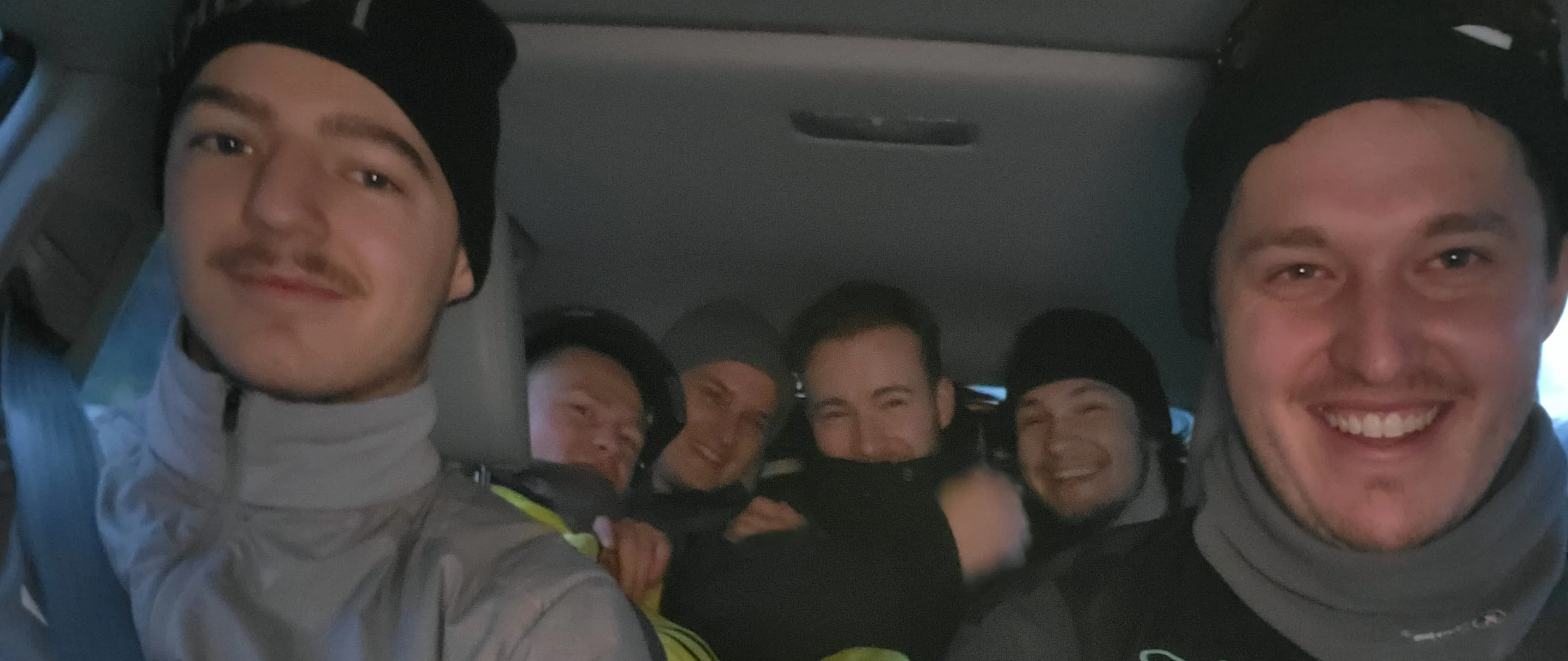 In the car